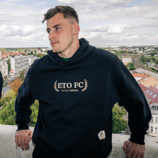 ETO X UNREAL Oversized Hoodie Fekete