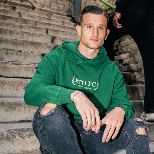 ETO × UNREAL Oversized Hoodie Zöld