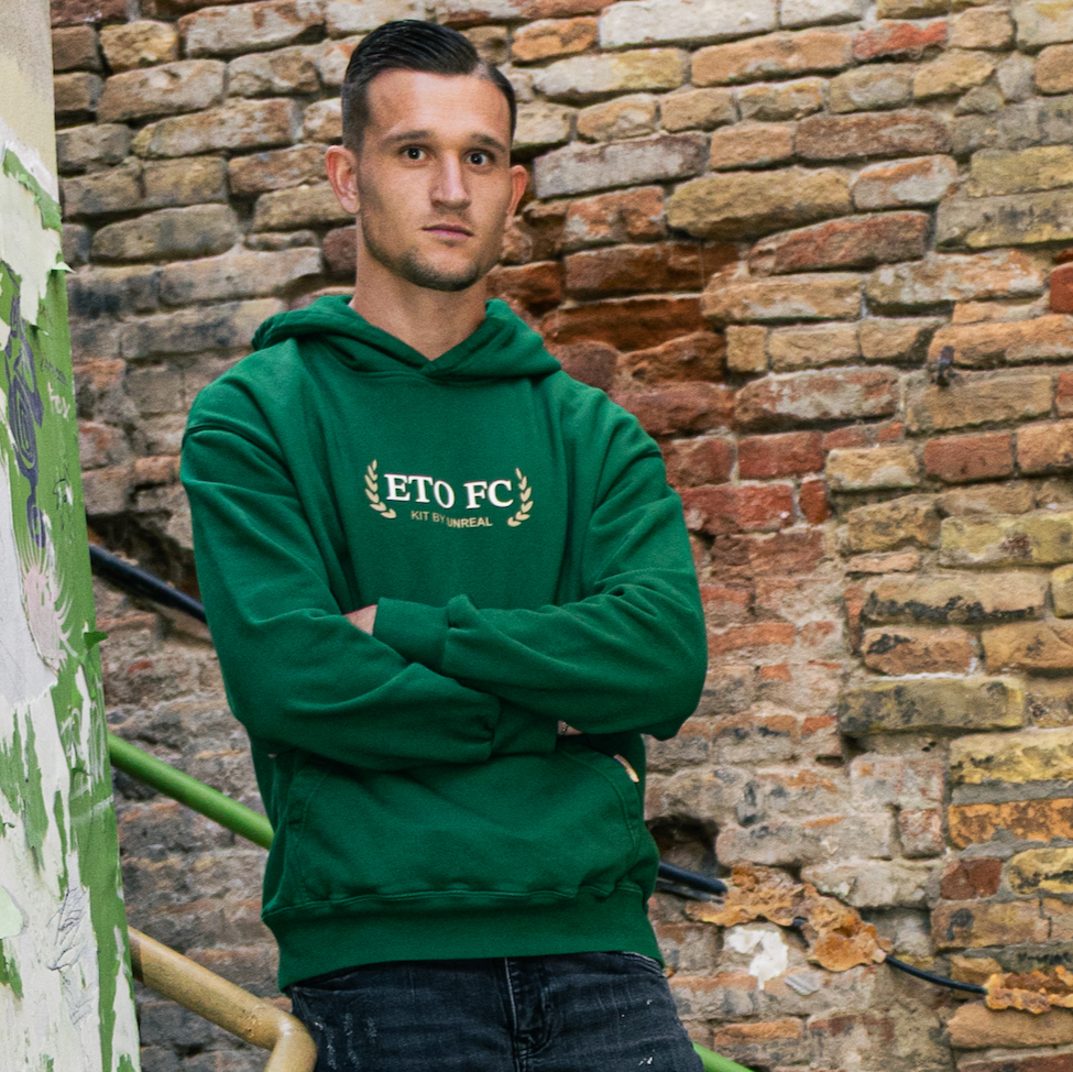 ETO × UNREAL Oversized Hoodie Zöld